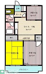 グリーンパーク田園19号 3DKの間取図画像