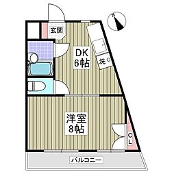 Rigaku 1Kの間取図画像