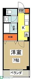丹木田口ビル 1Kの間取図画像