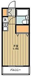メゾン・ド・トレゾール ワンルームの間取図画像