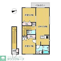 Alva 2LDKの間取図画像