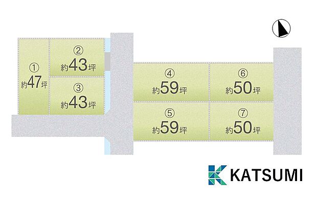 全7区画分譲地です。現地へのご案内も受付しております。この物件以外にも、ご希望の地域、学校区で物件をご紹介いたします。ネットに掲載できない物件も多数ございますので、お気軽にお問合せください。