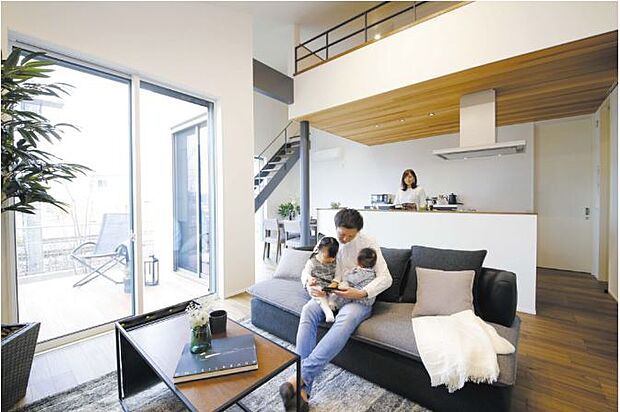 【苫編モデル】約20帖のLDK。ワンフロアの特性を生かした使い勝手の良い動線は是非参考になさってください。