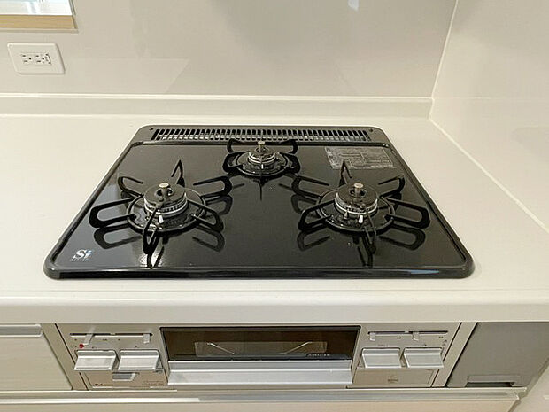 ガスコンロ/3口コンロでお料理もはかどりますね