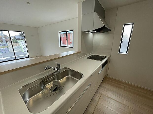 カウンターキッチンなので、家族と会話しながらお料理が楽しめます。