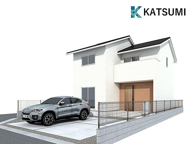 外観完成イメージ/並列2台駐車可能。南西角地で開放感があります。お気軽にお問い合わせください。