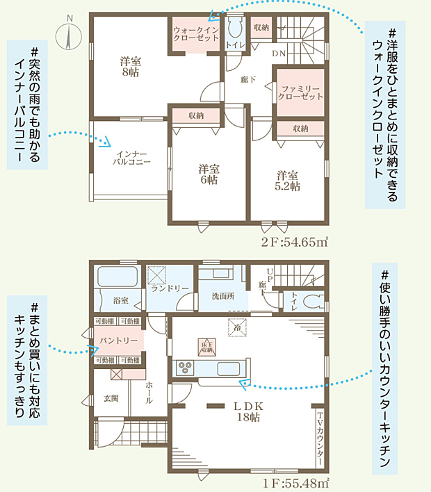 季節や天候に関係なく室内で洗濯物が干せる、嬉しいランドリースペースあり。お気軽にお問い合わせください。