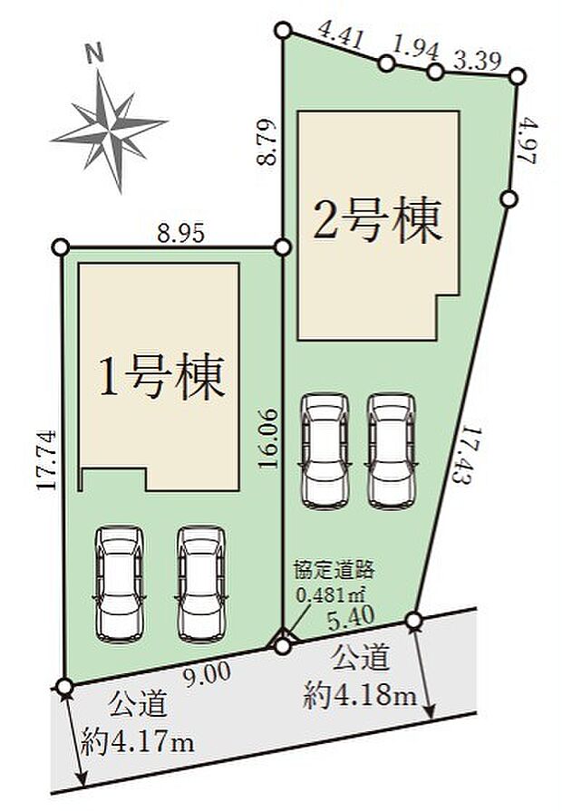 1号棟／並列2台駐車可能。お気軽にお問い合わせください。