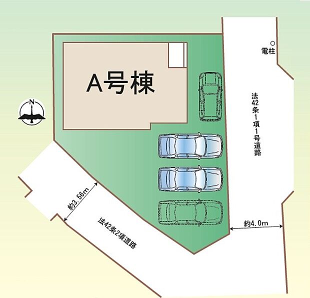 駐車4台可能です。