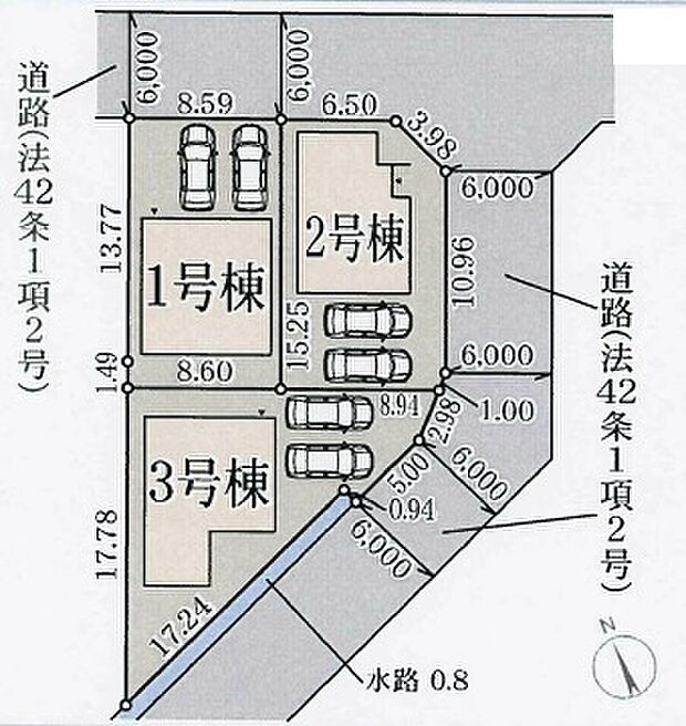 3号棟／並列2台駐車可能です。