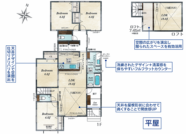 4LDK+ロフト 環境と家計に優しいオール電化住宅!