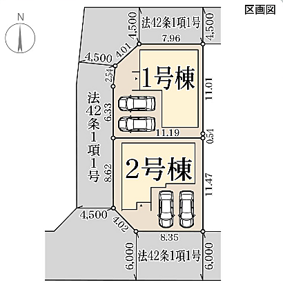 (1号棟)3LDK+WIC 並列2台駐車可能。コンビニやスーパー、ドラッグストアが徒歩圏内に揃う便利な住環境!