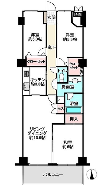 間取りを拡大表示