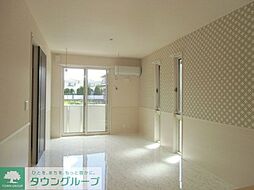 テラス丘の上　B 101 1階1LDKのリビング/ダイニング