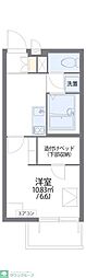 レオパレスＲＴフォーブル 4階1Kの間取り
