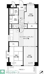 レジデンス雅鷺 3階3LDKの間取り
