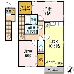 トップ5 2階2LDKの間取り