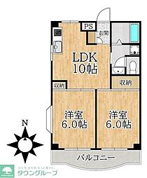 間取図画像 2LDK