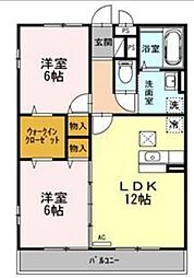 コンフォール瑞江7 2LDKの間取図画像