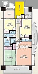 ダイアパレスポートアネックス千葉 3LDKの間取図画像