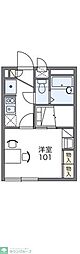 レオパレスアンセストラル 1Kの間取図画像