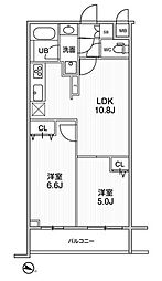 ライムレジデンス曳舟 2LDKの間取図画像