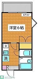 メゾン.ド.ワコー2 1Kの間取図画像