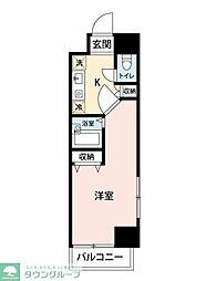 エスペランサK2 1Kの間取図画像