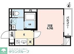 robot home 薬園台(ロボットホームヤクエンダイ) 1Kの間取図画像