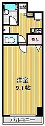 ベリーノ 1Kの間取図画像