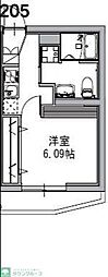 市川市香取2丁目マンション ワンルームの間取図画像