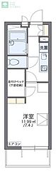 レオパレスリオ2 1Kの間取図画像
