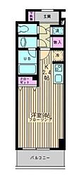 パルティール ワンルームの間取図画像