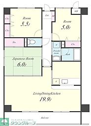 ライツ妙典 3LDKの間取図画像