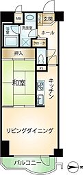 ルシーヌ南熱海 1LDKの間取図画像