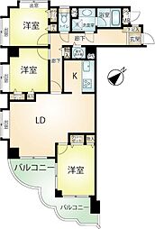 ライオンズマンション湯河原町福浦 3LDKの間取図画像