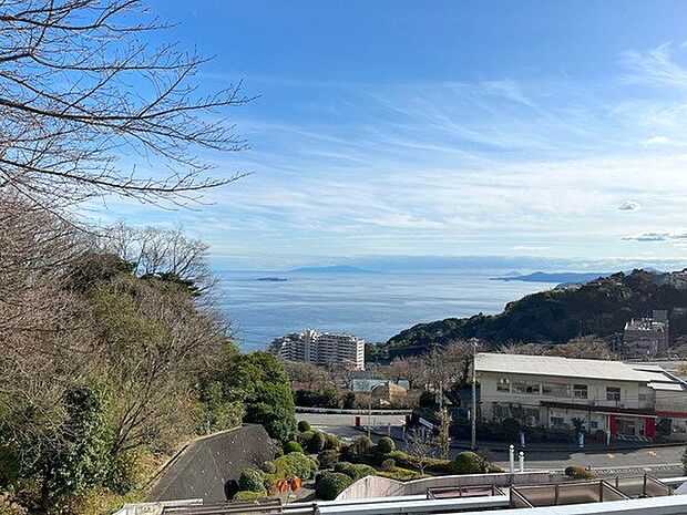 【眺望】伊豆半島の稜線が広がります。【オーナー様撮影】