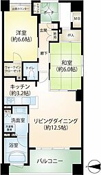 アデニウム湯河原 2LDKの間取図画像