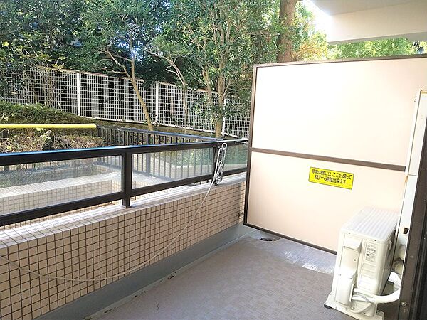 約8.00m2のバルコニーです。