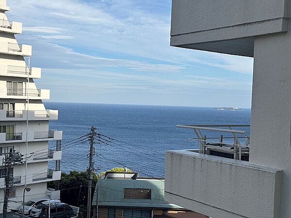バルコニーからの眺望です。