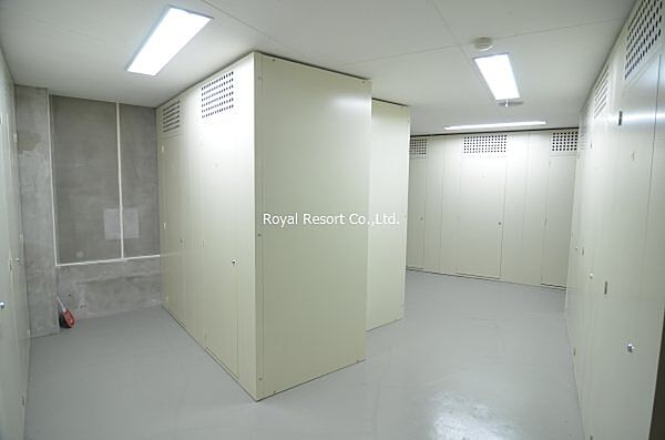 各住戸にひとつ割り当てらです。れているトランクルームも、このマンションの魅力のひとつ