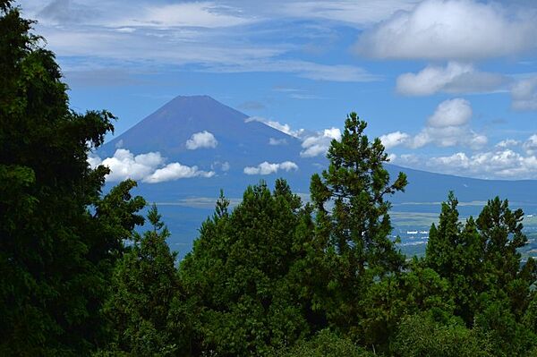 眺望：2階ダイニングより富士山を臨みます。