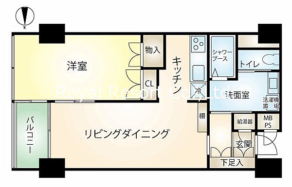 【間取り図】1LDK・53.47m2