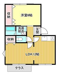 間取図画像 1LDK