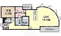 古満ゲボイデ 7階1LDKの間取り