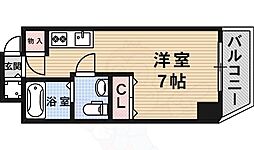 レジデンスSAKURA 5階ワンルームの間取り