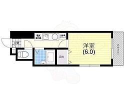 シンプルライフ板宿 1Kの間取図画像