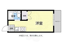 ベルハイム池田 ワンルームの間取図画像