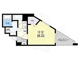 セレニテ兵庫エクラ 1Kの間取図画像