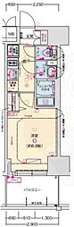 プレサンス神戸セレスティア 1Kの間取図画像